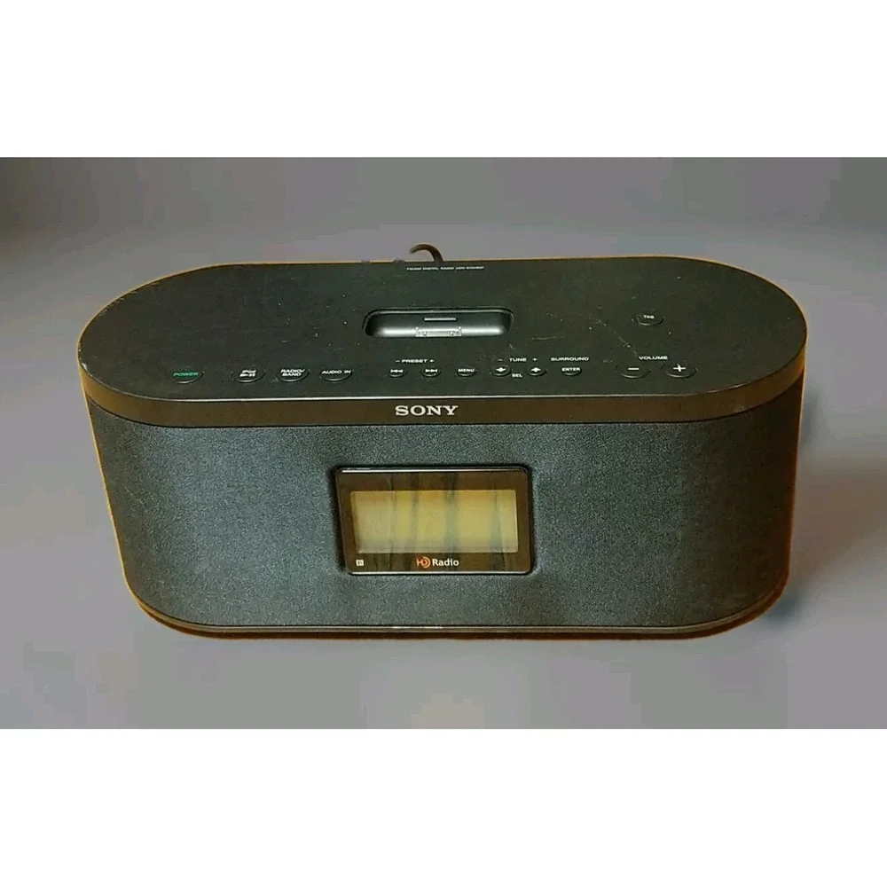 Vintage SONY XDR-S10HDiP AM/FM Stereo Surround Sound Ipod Digital Clock HD Radio